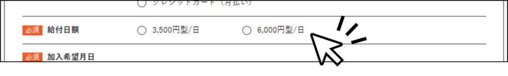 算定給付基礎日額 - 選択